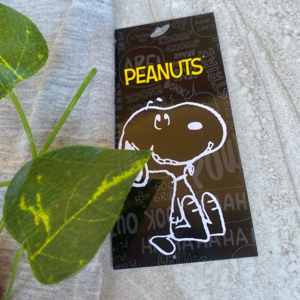 Peanuts Snoopy Woodstock Charlie Brown Shirt XS NWT Gray Knotts Berry Farm Tee - Picture 6 of 9